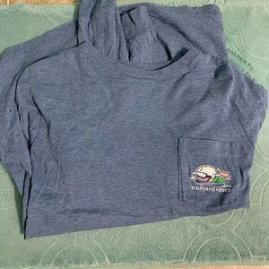 Men’s long sleeve Blue Vineyard Vines shirt